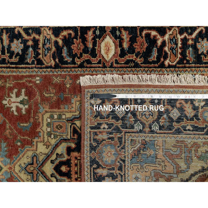 Heriz Wool Hand Knotted Rug Red 2.9x6.0 -O091236