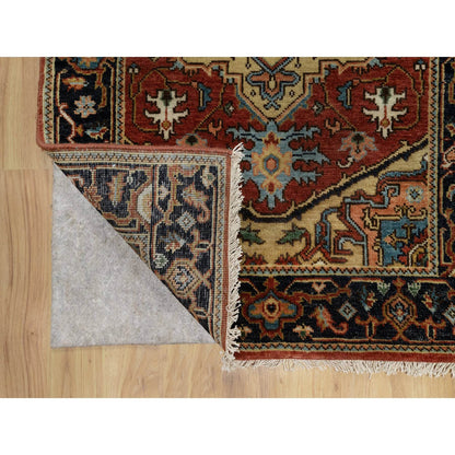 Heriz Wool Hand Knotted Rug Red 2.8x7.11 -O091241