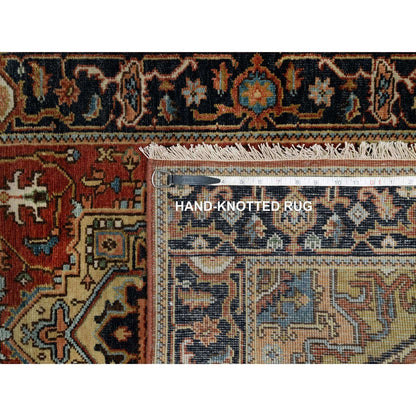 Heriz Wool Hand Knotted Rug Red 2.8x7.11 -O091241