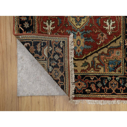 Heriz Wool Hand Knotted Rug Red 2.8x7.11 -O091244