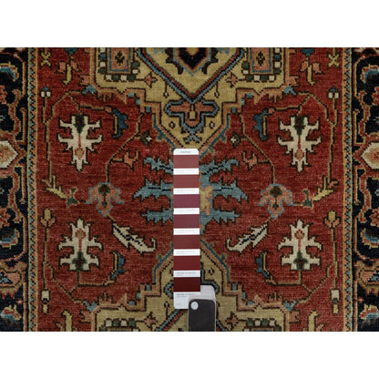 Heriz Wool Hand Knotted Rug Red 2.8x7.11 -O091244