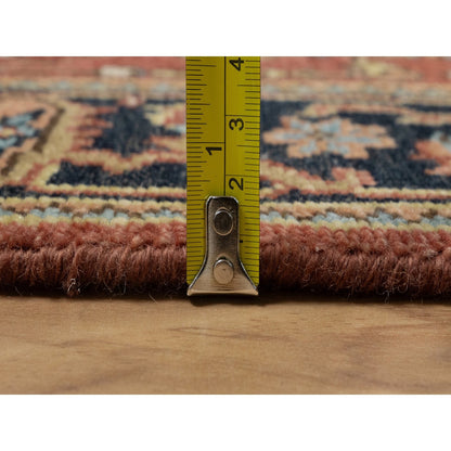 Heriz Wool Hand Knotted Rug Red 2.8x7.11 -O091244