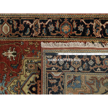 Heriz Wool Hand Knotted Rug Red 2.8x7.11 -O091244
