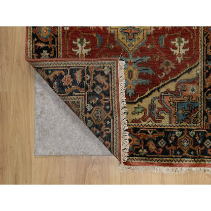 Heriz Wool Hand Knotted Rug Red 2.7x7.10 -O091246