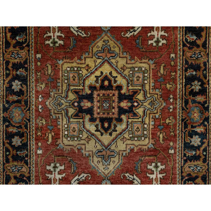 Heriz Wool Hand Knotted Rug Red 2.7x7.10 -O091246