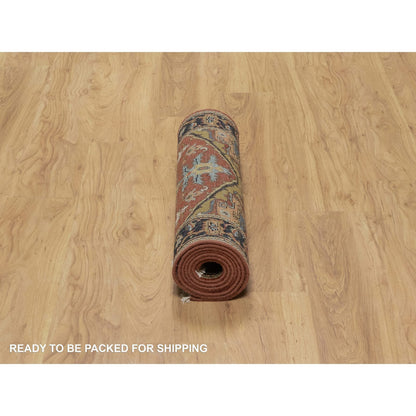 Heriz Wool Hand Knotted Rug Red 2.7x7.10 -O091246