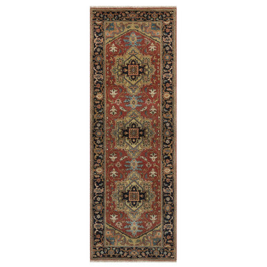 Heriz Wool Hand Knotted Rug Red 2.7x7.10 -O091251