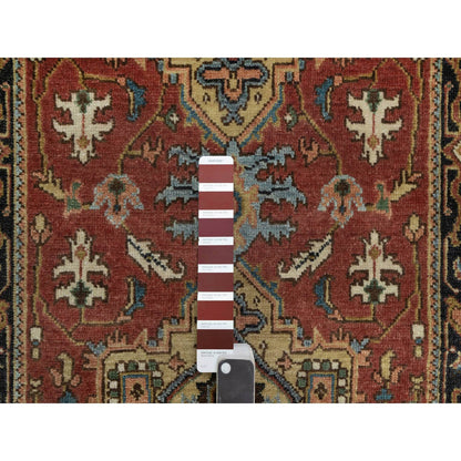 Heriz Wool Hand Knotted Rug Red 2.7x7.10 -O091251