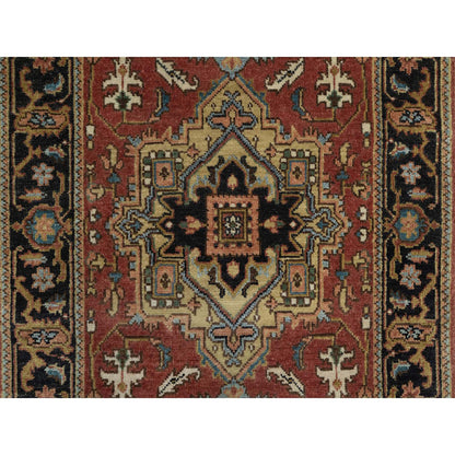 Heriz Wool Hand Knotted Rug Red 2.7x7.10 -O091251