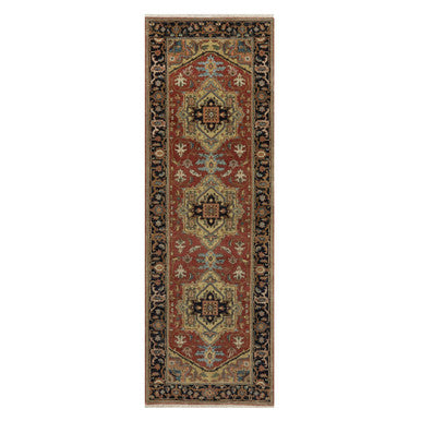 Heriz Wool Hand Knotted Rug Red 2.7x7.11 -O091263