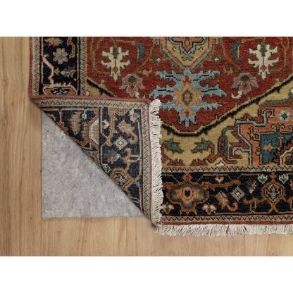 Heriz Wool Hand Knotted Rug Red 2.7x7.11 -O091263