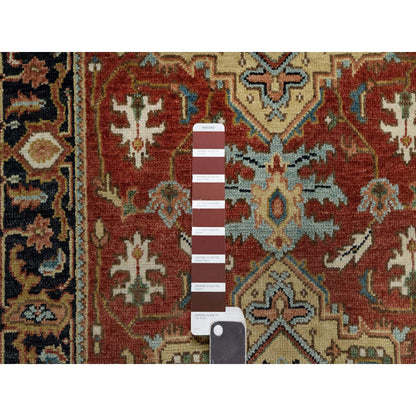 Heriz Wool Hand Knotted Rug Red 2.7x7.11 -O091263