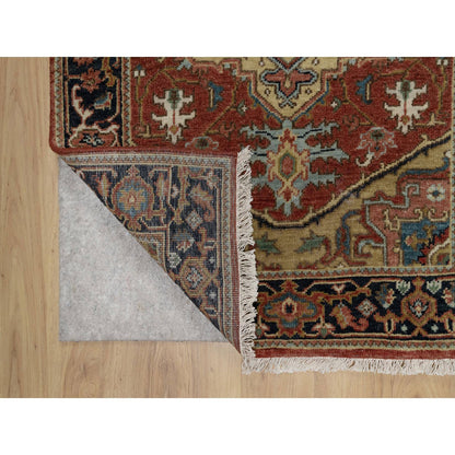 Heriz Wool Hand Knotted Rug Red 2.10x5.11 -O091264