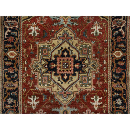 Heriz Wool Hand Knotted Rug Red 2.10x5.11 -O091264
