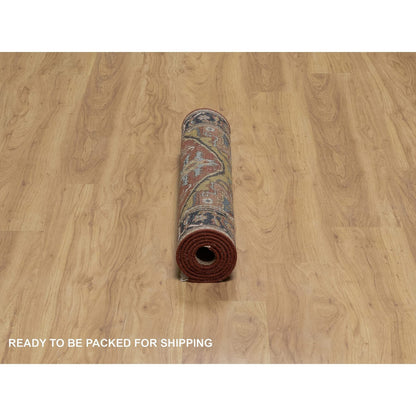 Heriz Wool Hand Knotted Rug Red 2.10x5.11 -O091264