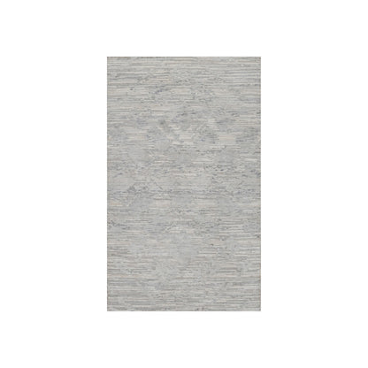 Modern and Contemporary Wool Hand Knotted Rug Grey 3.0x5.3 -O091269