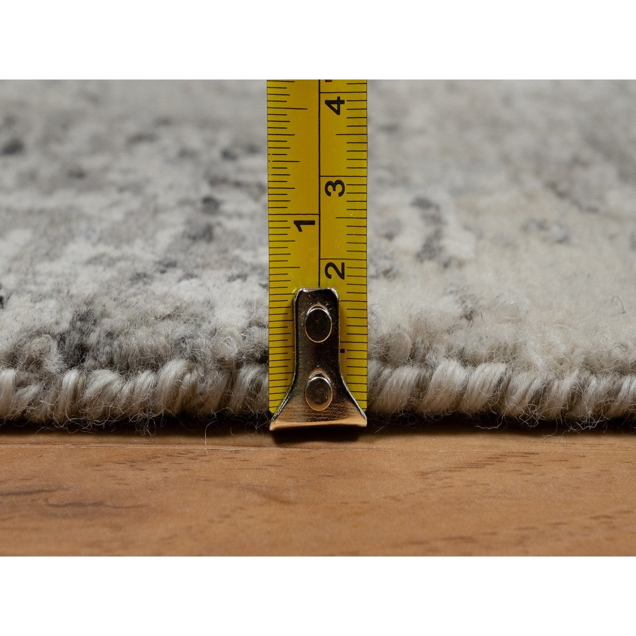 Modern and Contemporary Wool Hand Knotted Rug Grey 2.0x3.0 -O091271