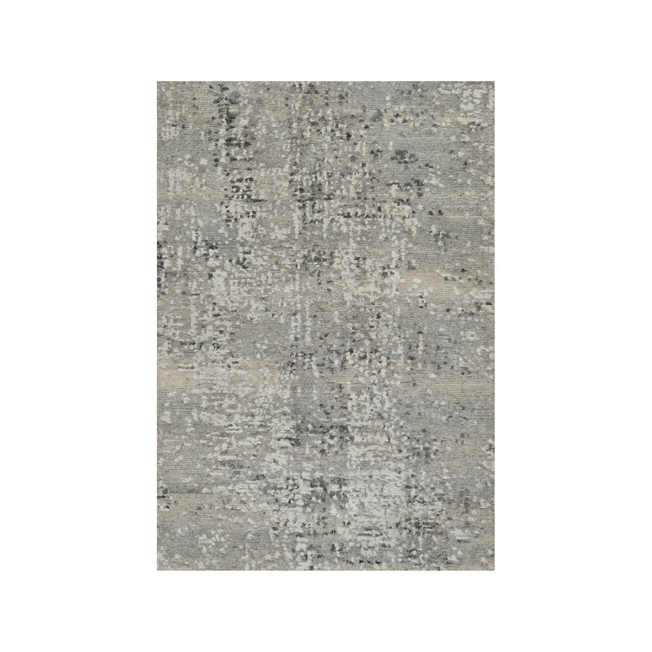 Modern and Contemporary Wool Hand Knotted Rug Grey 2.0x3.0 -O091276