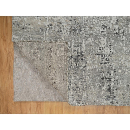 Modern and Contemporary Wool Hand Knotted Rug Grey 2.0x3.0 -O091276
