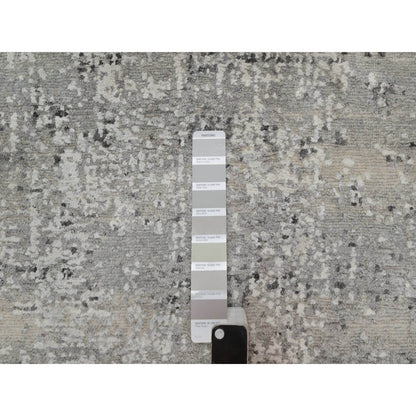 Modern and Contemporary Wool Hand Knotted Rug Grey 2.0x3.0 -O091278