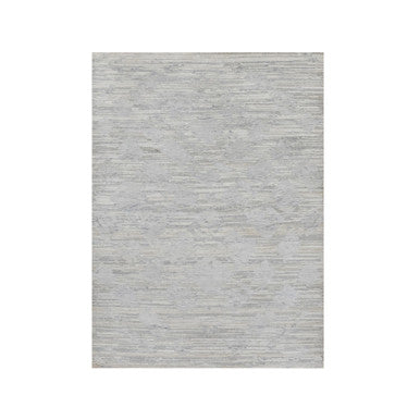 Modern and Contemporary Wool Hand Knotted Rug Grey 4.1x6.0 -O091281