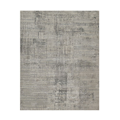 Modern and Contemporary Wool Hand Knotted Rug Grey 8.2x10.1 -O091282