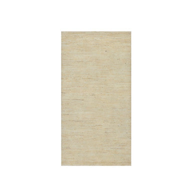 Modern and Contemporary Wool Hand Knotted Rug Ivory 2.4x11.6 -O091293