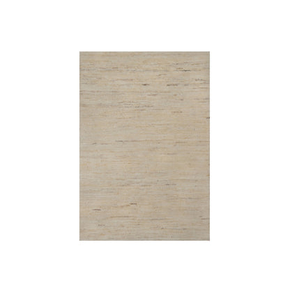 Modern and Contemporary Wool Hand Knotted Rug Ivory 2.0x3.0 -O091295