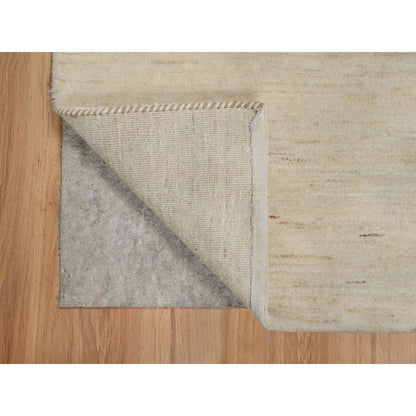 Modern and Contemporary Wool Hand Knotted Rug Ivory 2.0x3.0 -O091295