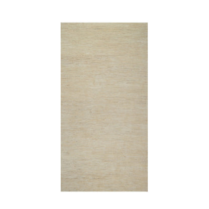 Modern and Contemporary Wool Hand Knotted Rug Ivory 6.0x11.10 -O091298