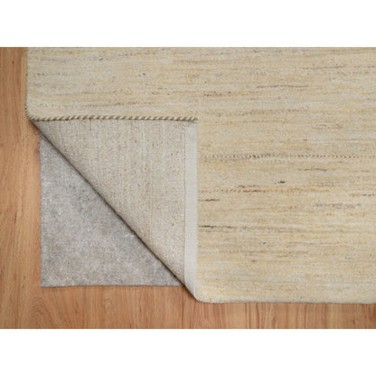 Modern and Contemporary Wool Hand Knotted Rug Ivory 6.0x11.10 -O091298
