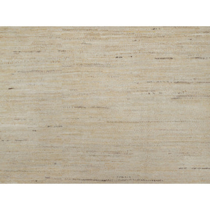 Modern and Contemporary Wool Hand Knotted Rug Ivory 6.0x11.10 -O091298