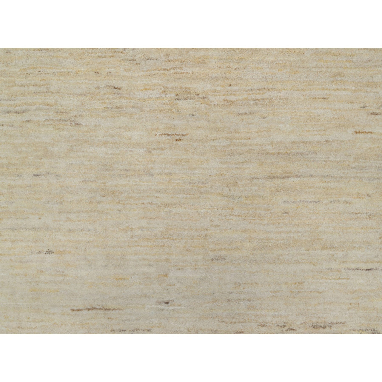 Ivory 6'4" x 9'9" Modern and Contemporary Hand knotted Wool Rug - Sku: O091302