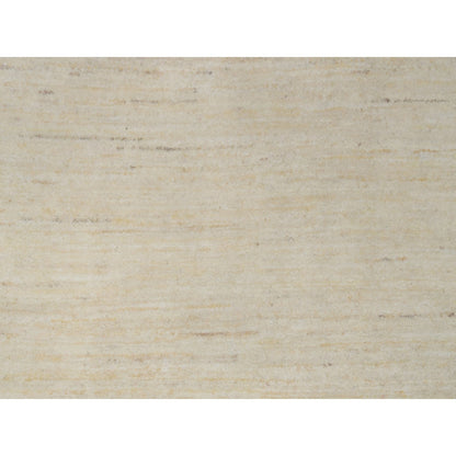 Modern and Contemporary Wool Hand Knotted Rug Ivory 2.8x15.11 -O091304