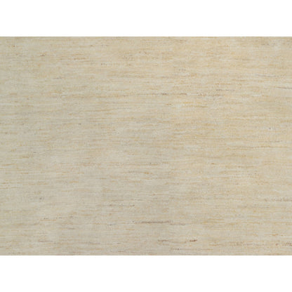 Modern and Contemporary Wool Hand Knotted Rug Ivory 7.9x7.9 -O091308