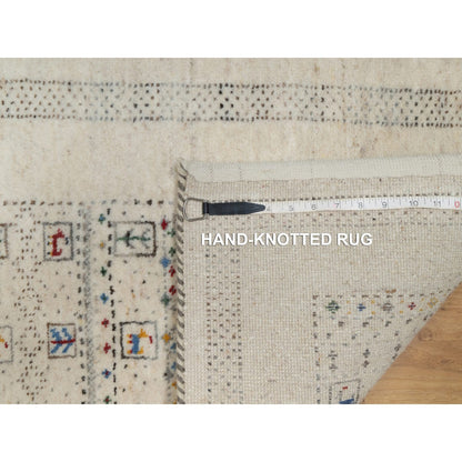 Modern and Contemporary Wool Hand Knotted Rug Ivory 2.0x3.1 -O091321