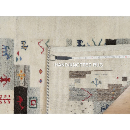 Modern and Contemporary Wool Hand Knotted Rug Ivory 2.0x3.1 -O091324