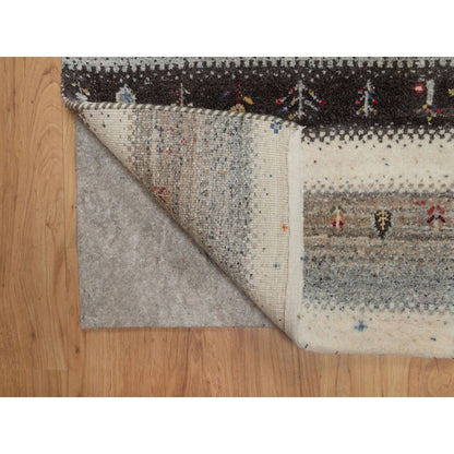 Modern and Contemporary Wool Hand Knotted Rug Ivory 2.0x3.1 -O091328