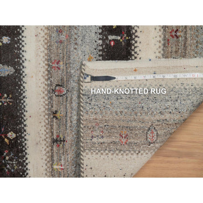 Modern and Contemporary Wool Hand Knotted Rug Ivory 2.0x3.1 -O091328
