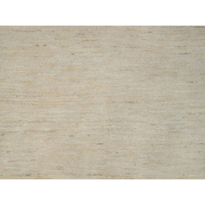 Modern and Contemporary Wool Hand Knotted Rug Ivory 7.9x9.8 -O091341