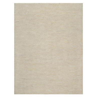 Modern and Contemporary Wool Hand Knotted Rug Ivory 8.10x11.8 -O091347