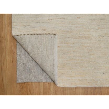 Modern and Contemporary Wool Hand Knotted Rug Ivory 8.10x11.8 -O091347