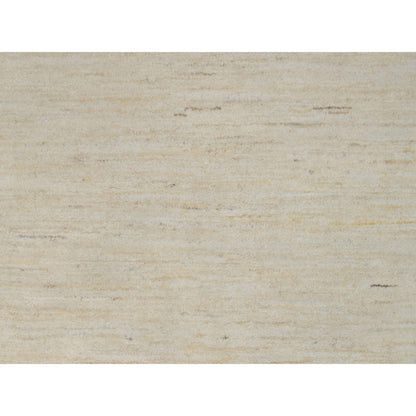 Modern and Contemporary Wool Hand Knotted Rug Ivory 8.10x11.8 -O091347