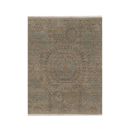 Mamluk Wool Hand Knotted Rug Brown 3.0x3.11 -O091359