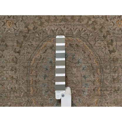 Mamluk Wool Hand Knotted Rug Brown 3.0x3.11 -O091359