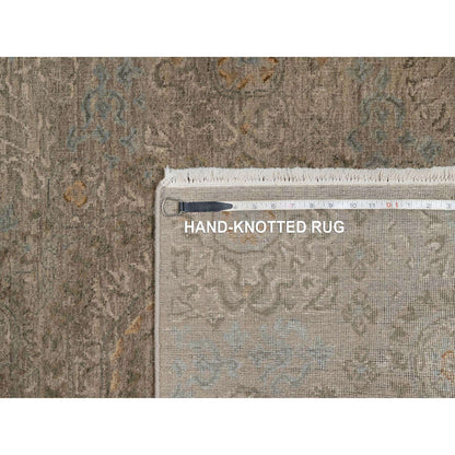 Mamluk Wool Hand Knotted Rug Brown 3.0x3.11 -O091359
