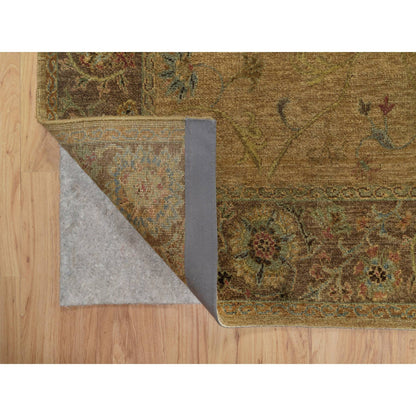 Modern and Contemporary Wool Hand Knotted Rug Brown 5.5x5.10 -O091361