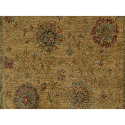 Modern and Contemporary Wool Hand Knotted Rug Brown 5.5x5.10 -O091361