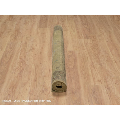 Modern and Contemporary Wool Hand Knotted Rug Brown 5.5x5.10 -O091361