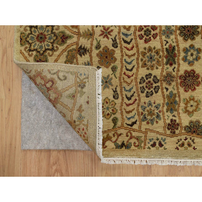 Modern and Contemporary Wool Hand Knotted Rug Brown 5.0x8.2 -O091362